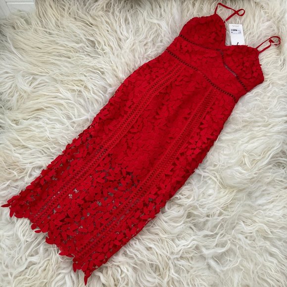 BARDOT ROXY LACE PARTY COCKTAIL DRESS - Picture 3 of 9